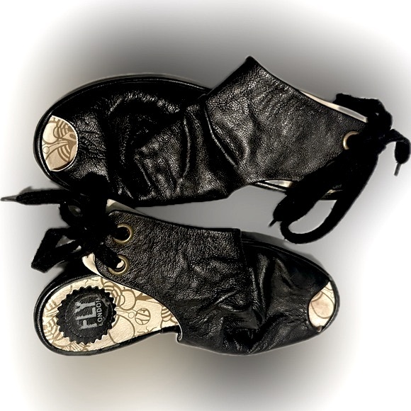 EUC Fly London Peep Toe Sandals | 37 / 6-6.5 - Picture 7 of 11